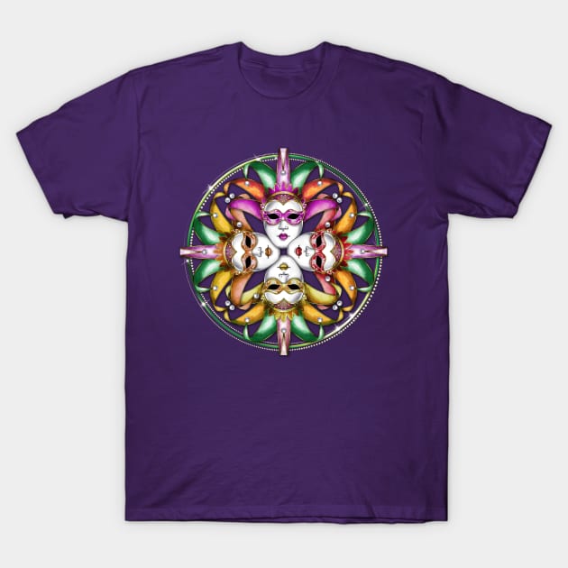 Festival Masks V2 T-Shirt by Peter Awax